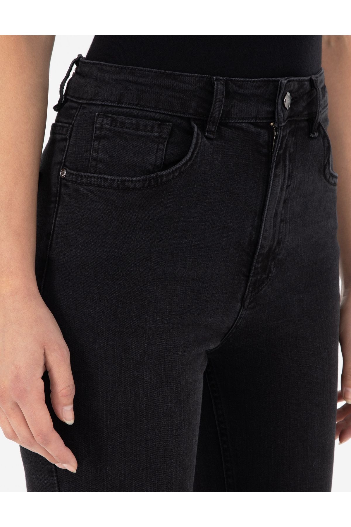 Siyah Skinny Flare Jean Pantolon 50294367-vr046 Siyah Skinny Flare Jean Pantolon 50294367-vr046