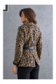 Leopar Kemerli Premium Kaşe Ceket Leopar Kemerli Premium Kaşe Ceket