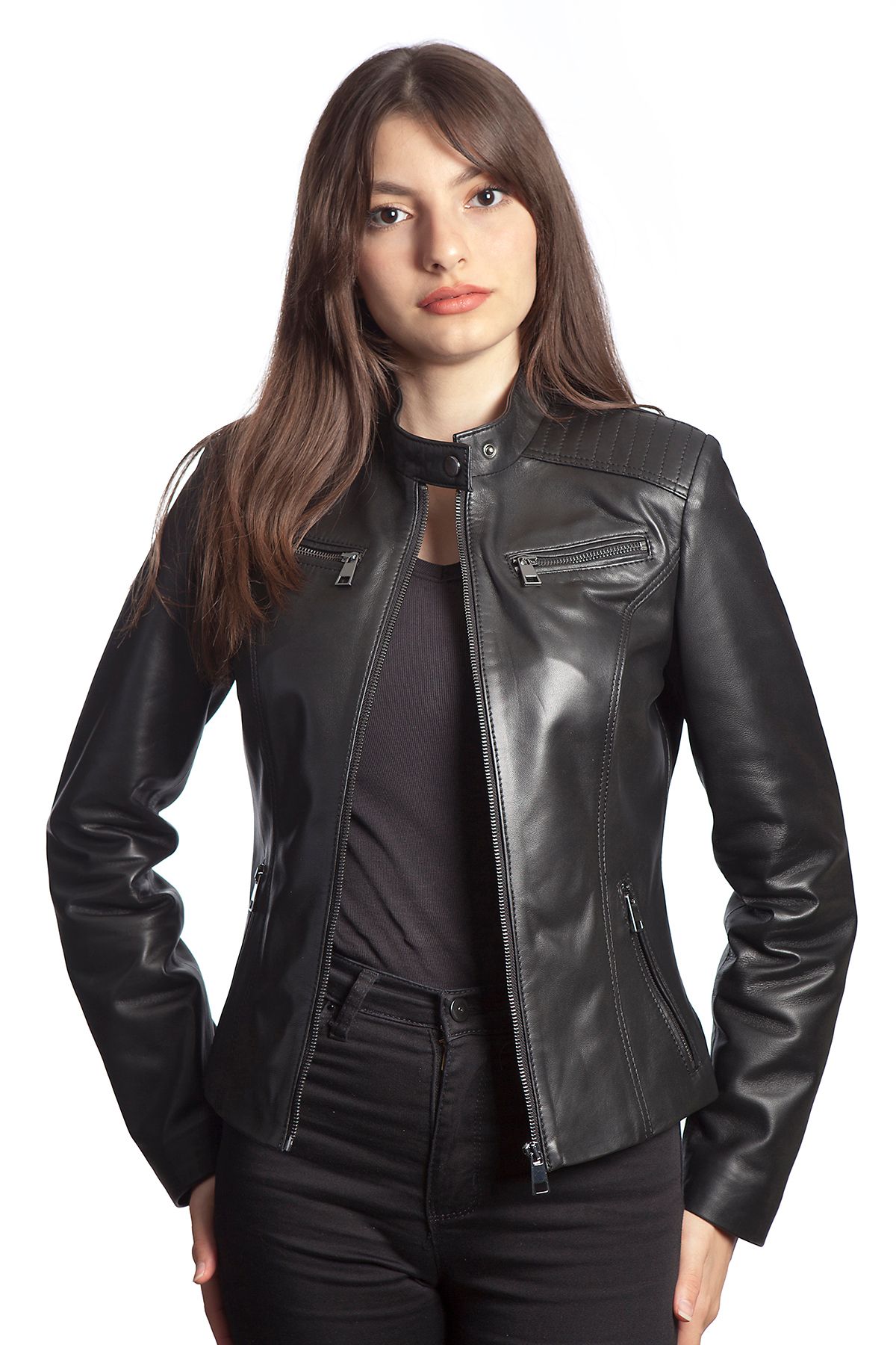 Vanessa Siyah Hakiki Deri Mont Vanessa Siyah Hakiki Deri Mont