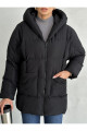 Puffer Yarasa Şişme Siyah Oversize Mont Puffer Yarasa Şişme Siyah Oversize Mont