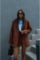 Taba Franco Süet Blazer Ceket Taba Franco Süet Blazer Ceket