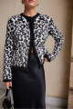 Siyah Leopar Desenli Hırka Siyah Leopar Desenli Hırka