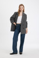 Oversize Geniş Kalıp Ceket Yaka Düğmeli Tafta Basic Düz Blazer Ceket C2575ax24au Oversize Geniş Kalıp Ceket Yaka Düğmeli Tafta Basic Düz Blazer Ceket C2575ax24au