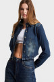 Kadın T.Kot Rengi 2w48 Likralı Denim Ceket Kadın T.Kot Rengi 2w48 Likralı Denim Ceket