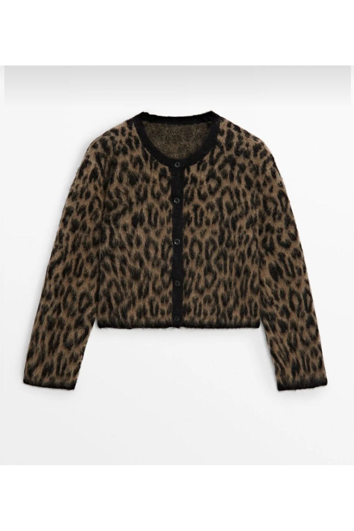 YUMOŞ HIRKA KAŞMİR DOKULU LEOPAR YUMOŞ HIRKA KAŞMİR DOKULU LEOPAR