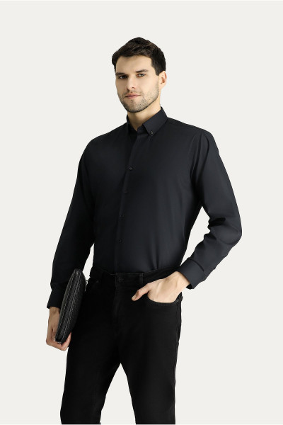 Uzun Kol Regular Fit Non Iron Ütü Gerektirmeyen Pamuklu Gömlek Uzun Kol Regular Fit Non Iron Ütü Gerektirmeyen Pamuklu Gömlek