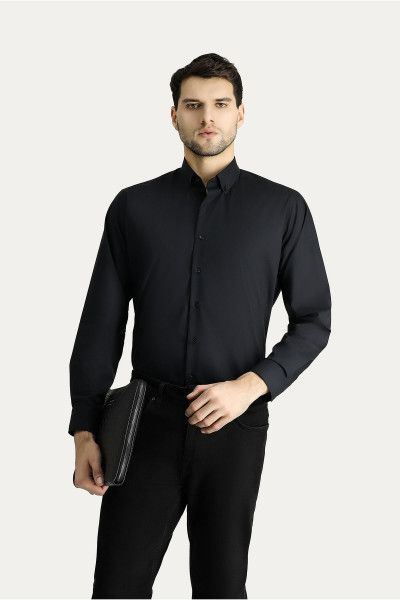 Uzun Kol Regular Fit Non Iron Ütü Gerektirmeyen Pamuklu Gömlek Uzun Kol Regular Fit Non Iron Ütü Gerektirmeyen Pamuklu Gömlek