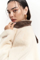 Mai Collection Marisol Yaka Detay Bej Blazer Mai Collection Marisol Yaka Detay Bej Blazer