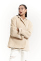 Mai Collection Marisol Yaka Detay Bej Blazer Mai Collection Marisol Yaka Detay Bej Blazer