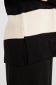 Regular Fit Polo Yaka Düğmeli Çizgili Kazak Tunik D2442ax24wn Regular Fit Polo Yaka Düğmeli Çizgili Kazak Tunik D2442ax24wn
