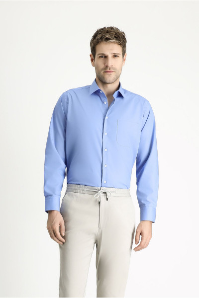 Uzun Kol Regular Fit Non Iron Ütü Gerektirmeyen Pamuklu Gömlek Uzun Kol Regular Fit Non Iron Ütü Gerektirmeyen Pamuklu Gömlek