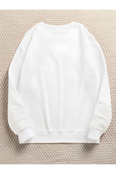 Unisex Erkek/Kadın CK Özel Baskılı Renkli Oversize Pamuklu Bisiklet Yaka Sweatshirt Unisex Erkek/Kadın CK Özel Baskılı Renkli Oversize Pamuklu Bisiklet Yaka Sweatshirt