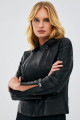 Kiara Kadın Siyah Slim-fit Biker Deri Ceket 20sgd5859u4 Kiara Kadın Siyah Slim-fit Biker Deri Ceket 20sgd5859u4