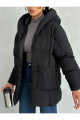 Puffer Yarasa Şişme Siyah Oversize Mont Puffer Yarasa Şişme Siyah Oversize Mont
