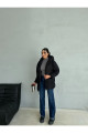 Puffer Yarasa Şişme Siyah Oversize Mont Puffer Yarasa Şişme Siyah Oversize Mont