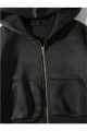 Kadın Oversize Fermuarlı Kapüşonlu Crop Sweat Hırka Kadın Oversize Fermuarlı Kapüşonlu Crop Sweat Hırka
