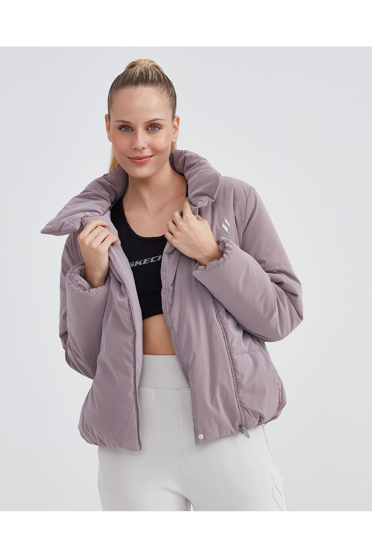 W Outerwear Padded Jacket Kadın Pembe Mont S232044-506 W Outerwear Padded Jacket Kadın Pembe Mont S232044-506