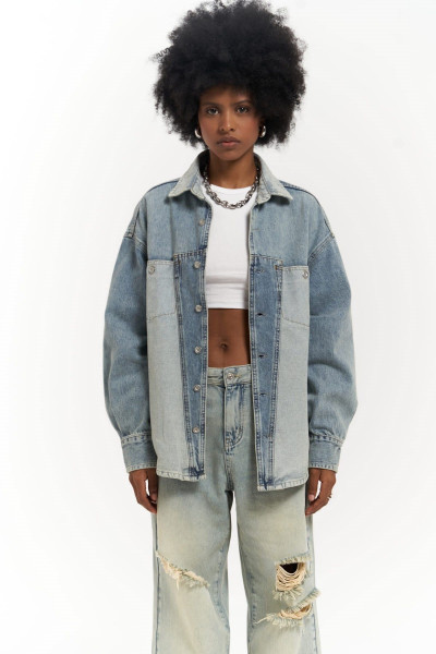 Mai Collection Saadrian Mavi Unisex Kot Ceket Mai Collection Saadrian Mavi Unisex Kot Ceket