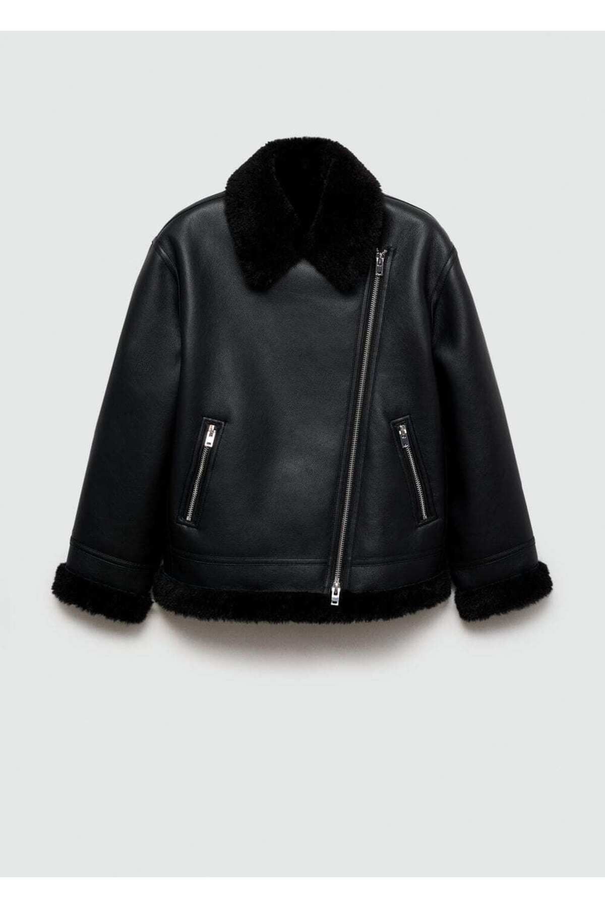 Suni kürk astarlı ceket Suni kürk astarlı ceket