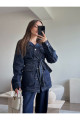 KEMERLİ KOT CEKET KEMERLİ KOT CEKET