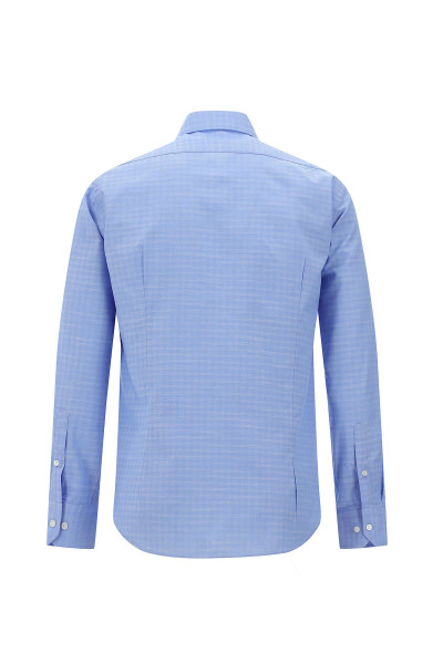 Uzun Kol Slim Fit Dar Kesim Klasik Desenli Pamuk Gömlek Uzun Kol Slim Fit Dar Kesim Klasik Desenli Pamuk Gömlek