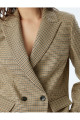 Kruvaze Blazer Ceket Kapaklı Çift Cep Detaylı Regular Fit Kruvaze Blazer Ceket Kapaklı Çift Cep Detaylı Regular Fit
