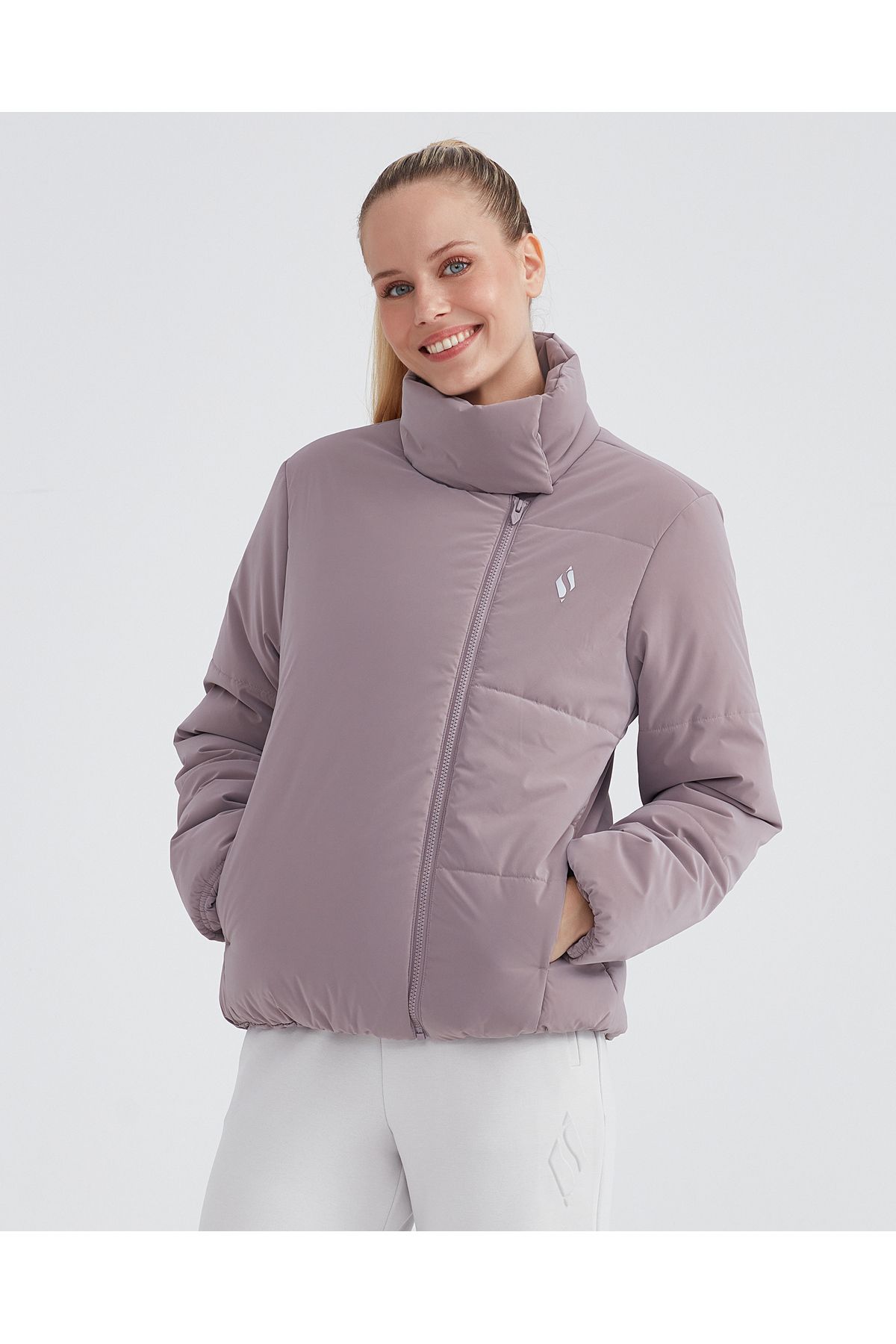 W Outerwear Padded Jacket Kadın Pembe Mont S232044-506 W Outerwear Padded Jacket Kadın Pembe Mont S232044-506