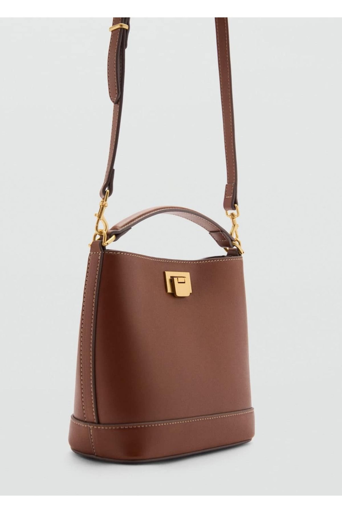 Metalik Detaylı Mini Shopper Çanta Metalik Detaylı Mini Shopper Çanta