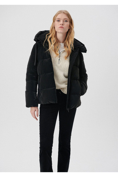 Kapüşonlu Siyah Şişme Mont 1110043-900 Kapüşonlu Siyah Şişme Mont 1110043-900