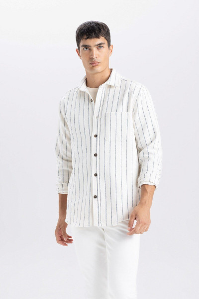 Regular Fit Normal Kesim Çizgili Oduncu Uzun Kollu Gömlek A8031ax24au Regular Fit Normal Kesim Çizgili Oduncu Uzun Kollu Gömlek A8031ax24au