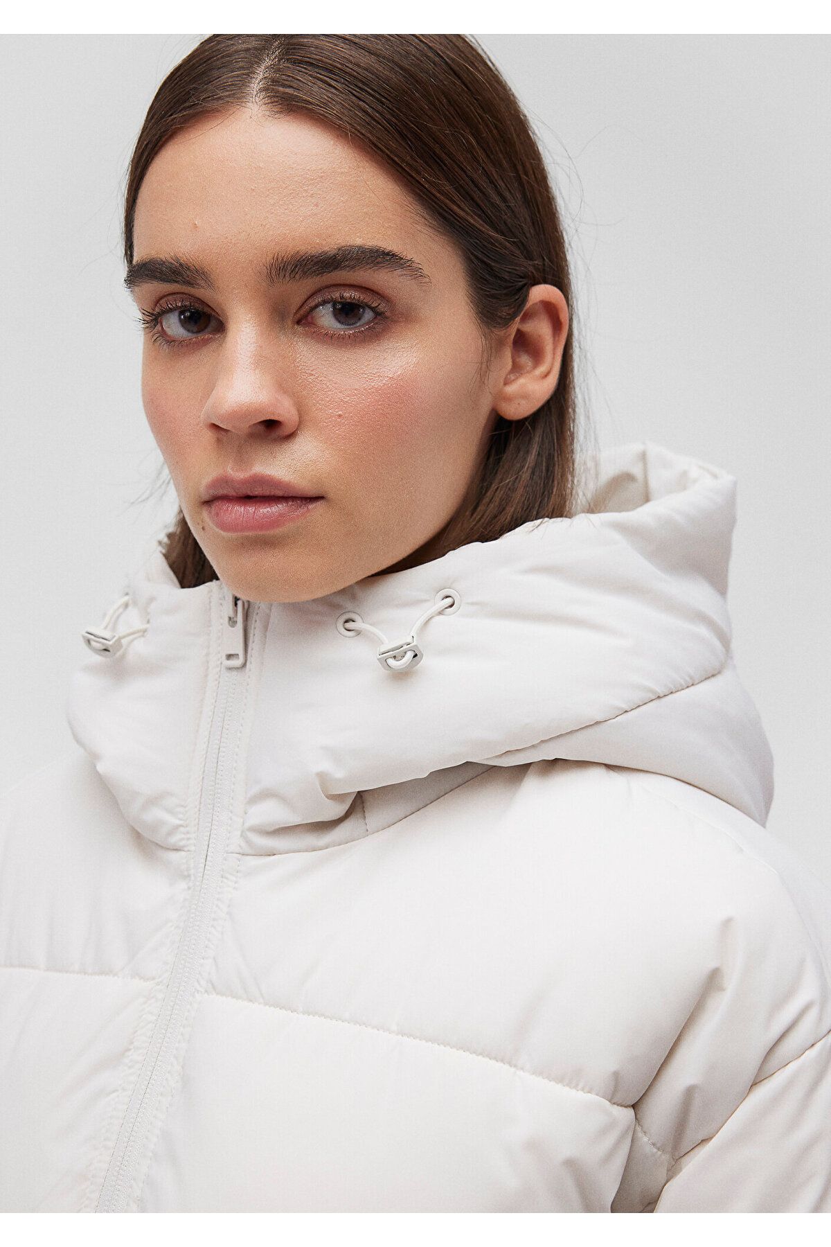 Kapüşonlu Gri Şişme Mont 1110199-83746 Kapüşonlu Gri Şişme Mont 1110199-83746