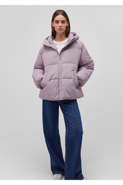 Kapüşonlu Lila Şişme Mont 1110199-70107 Kapüşonlu Lila Şişme Mont 1110199-70107