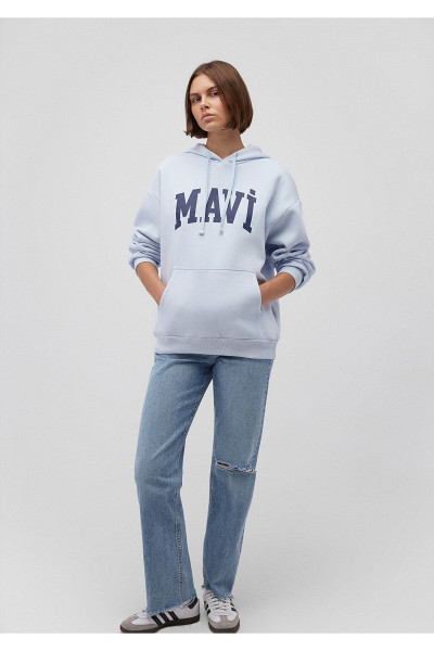 Logo Baskılı Kapüşonlu Sweatshirt 1600361-70717 Logo Baskılı Kapüşonlu Sweatshirt 1600361-70717