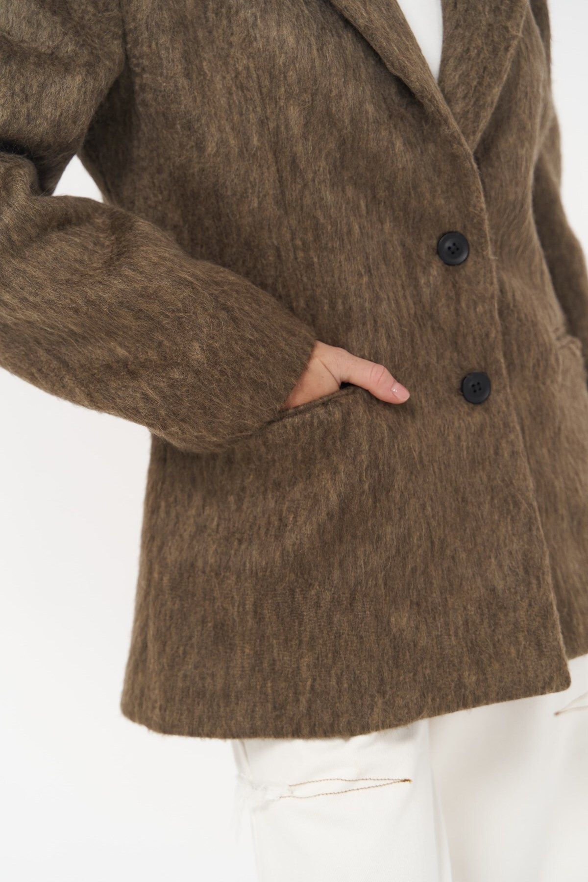 Mai Collection Monday Kahve Dar Kesim Blazer Mai Collection Monday Kahve Dar Kesim Blazer
