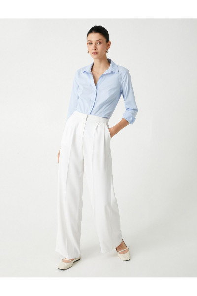 Slim Fit Gömlek Uzun Kollu Klasik Yaka Pamuklu Slim Fit Gömlek Uzun Kollu Klasik Yaka Pamuklu