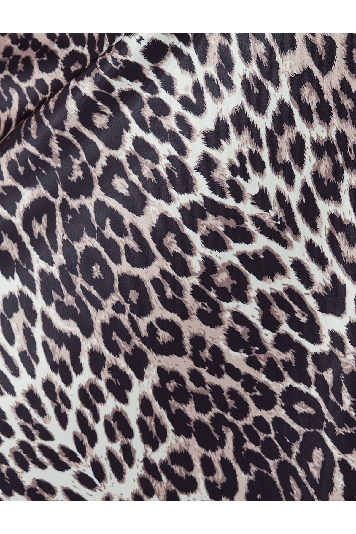 Saten Leopar Etek Midi Boy A Kesim Standart Bel Saten Leopar Etek Midi Boy A Kesim Standart Bel