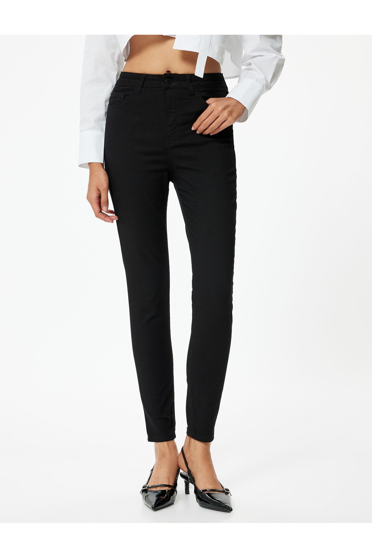 Yüksek Bel Skinny Kot Pantolon Dar Paça Cepli - Carmen Skinny Jeans Yüksek Bel Skinny Kot Pantolon Dar Paça Cepli - Carmen Skinny Jeans