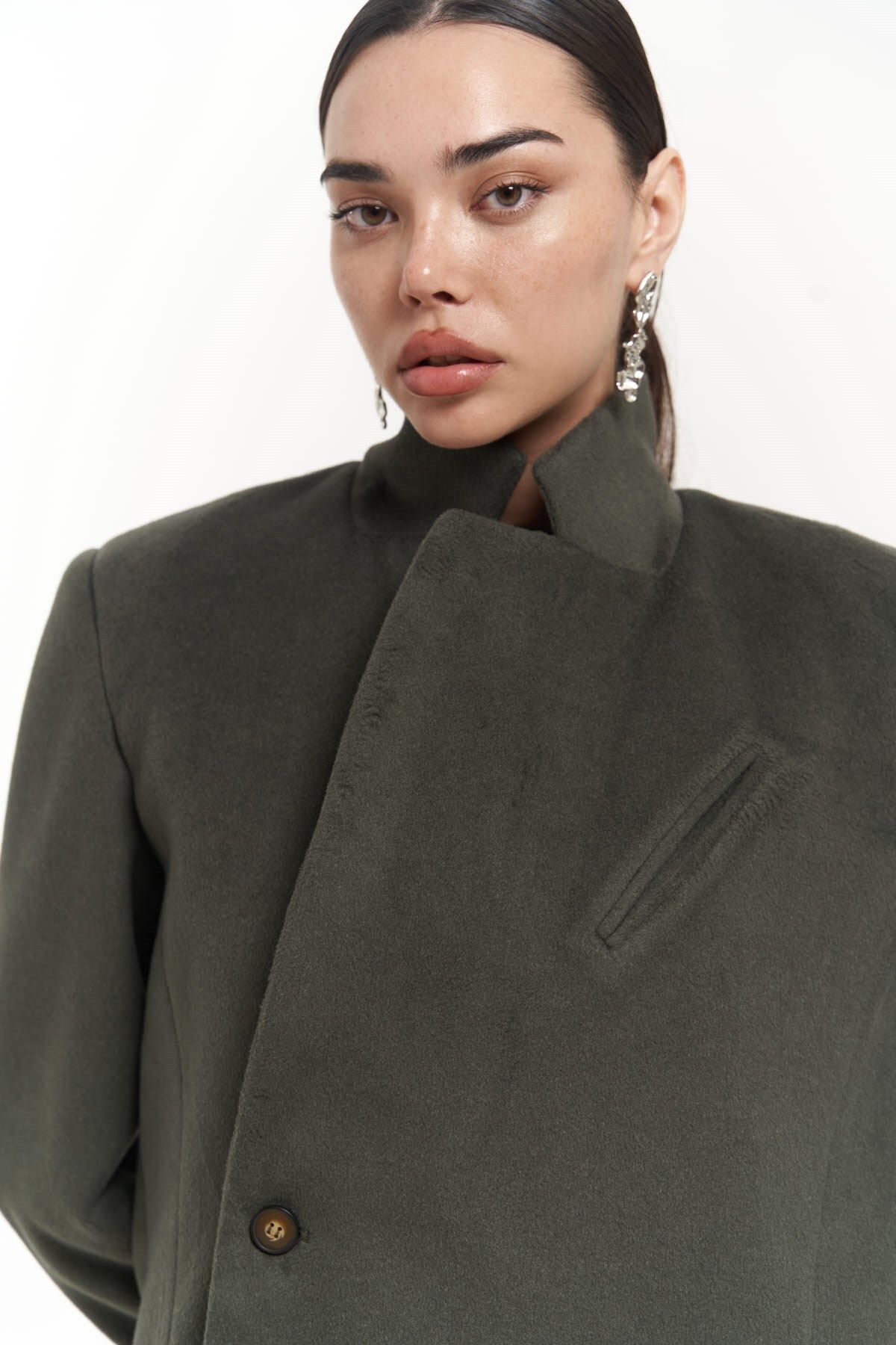Mai Collection Armonia Yırtmaç Detaylı Petrol Mavisi Blazer Mai Collection Armonia Yırtmaç Detaylı Petrol Mavisi Blazer