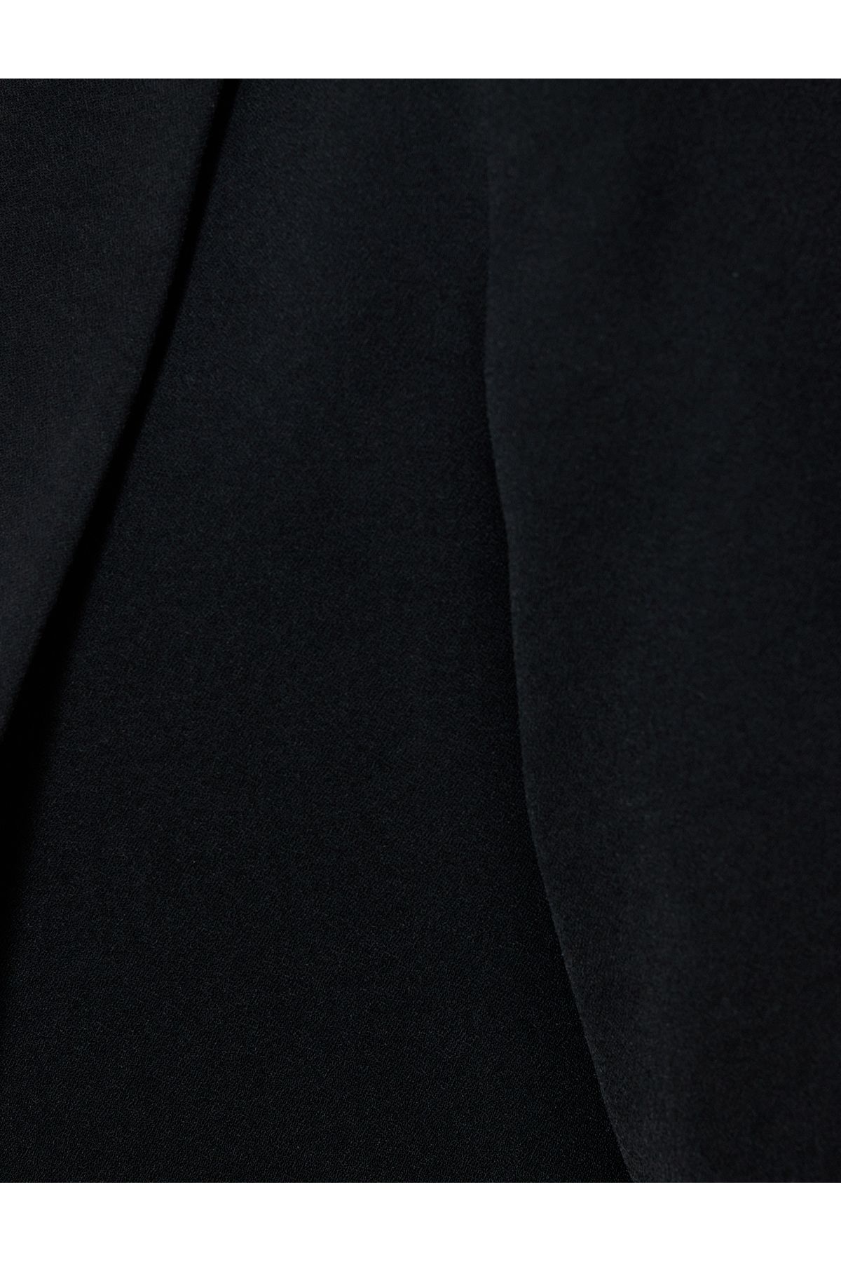 Kapaklı Cep Detaylı 3/4 Kol Kruvaze Blazer Ceket Kapaklı Cep Detaylı 3/4 Kol Kruvaze Blazer Ceket