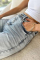 Lizbon Mavi Açık Kar Likralı Süper Yüksek Bel Salaş Jeans Palazzo Pantolon (SÜPER YÜKSEK) Wide Leg Lizbon Mavi Açık Kar Likralı Süper Yüksek Bel Salaş Jeans Palazzo Pantolon (SÜPER YÜKSEK) Wide Leg