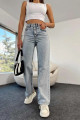 Lizbon Mavi Açık Kar Likralı Süper Yüksek Bel Salaş Jeans Palazzo Pantolon (SÜPER YÜKSEK) Wide Leg Lizbon Mavi Açık Kar Likralı Süper Yüksek Bel Salaş Jeans Palazzo Pantolon (SÜPER YÜKSEK) Wide Leg