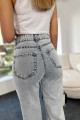 Lizbon Mavi Açık Kar Likralı Süper Yüksek Bel Salaş Jeans Palazzo Pantolon (SÜPER YÜKSEK) Wide Leg Lizbon Mavi Açık Kar Likralı Süper Yüksek Bel Salaş Jeans Palazzo Pantolon (SÜPER YÜKSEK) Wide Leg