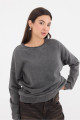 Bisiklet Yaka Uzun Kollu Sweatshirt S11221-j2