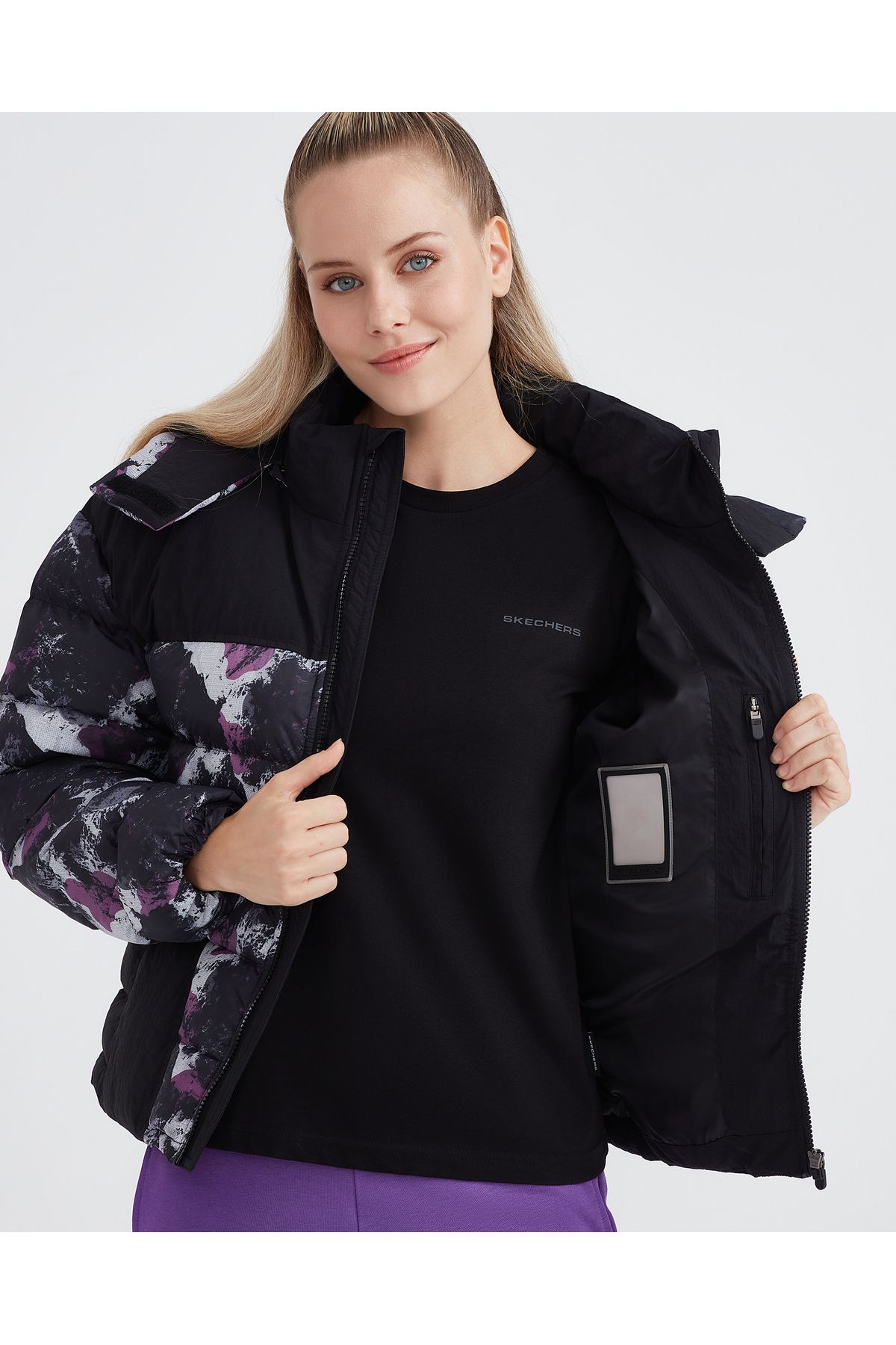 W Outerwear Padded Jacket Kadın Siyah Mont S232062-001 W Outerwear Padded Jacket Kadın Siyah Mont S232062-001