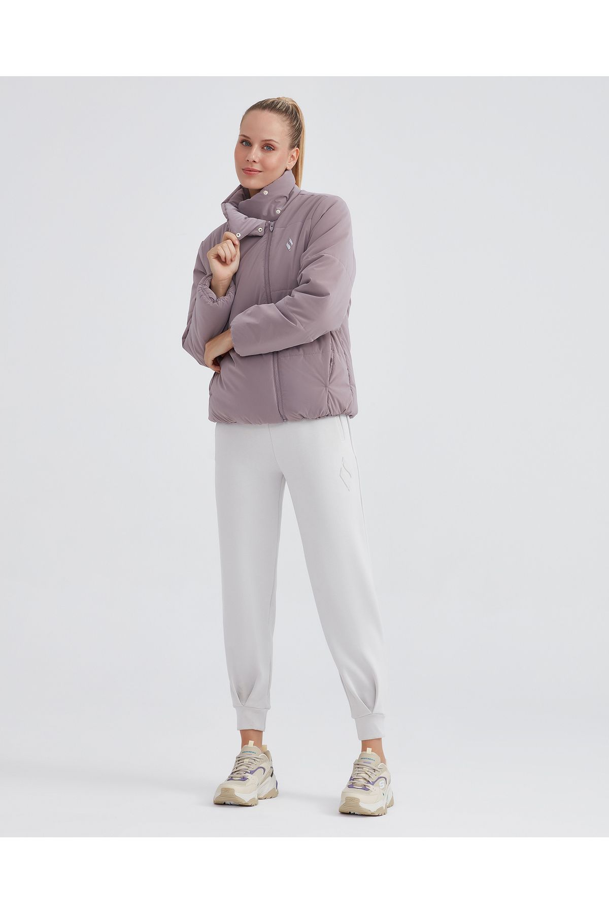 W Outerwear Padded Jacket Kadın Pembe Mont S232044-506 W Outerwear Padded Jacket Kadın Pembe Mont S232044-506