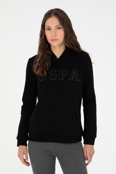 Kadın Siyah Basic Kapüşonlu Sweatshirt 50296931-vr046 Kadın Siyah Basic Kapüşonlu Sweatshirt 50296931-vr046
