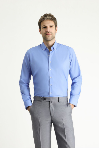 Uzun Kol Slim Fit Dar Kesim Non Iron Ütü Gerektirmeyen Pamuklu Gömlek Uzun Kol Slim Fit Dar Kesim Non Iron Ütü Gerektirmeyen Pamuklu Gömlek