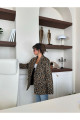 LEOPAR DESENLİ LÜX KAŞE BLAZER CEKET LEOPAR DESENLİ LÜX KAŞE BLAZER CEKET