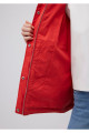 Kapüşonlu Kırmızı Ceket Oversize / Geniş Kesim 1110348-70461 Kapüşonlu Kırmızı Ceket Oversize / Geniş Kesim 1110348-70461