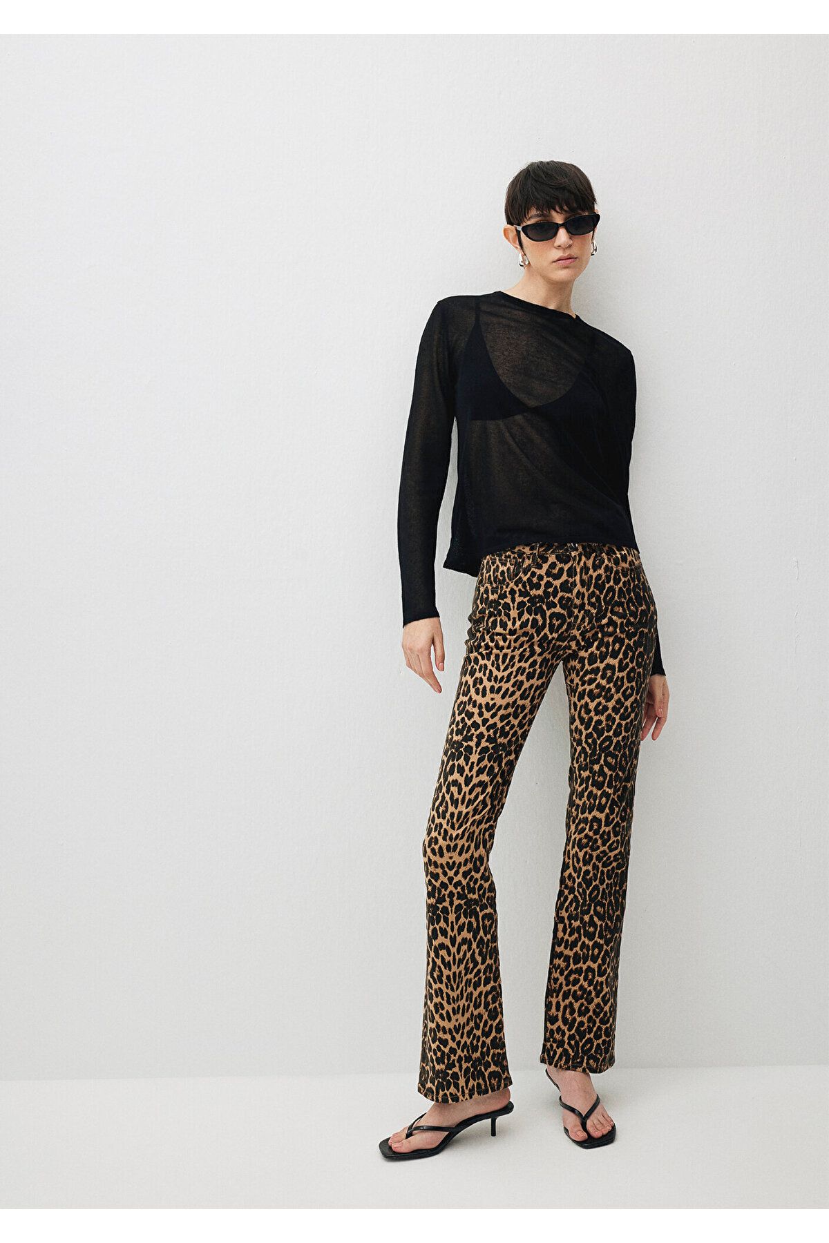 Maria Leopar Baskılı Jean Pantolon 101225-88485 Maria Leopar Baskılı Jean Pantolon 101225-88485